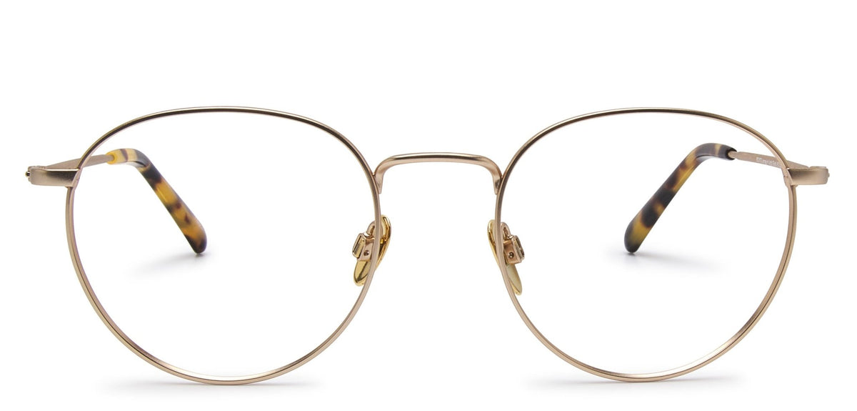 Boyd round titanium glasses, large – Heyelander